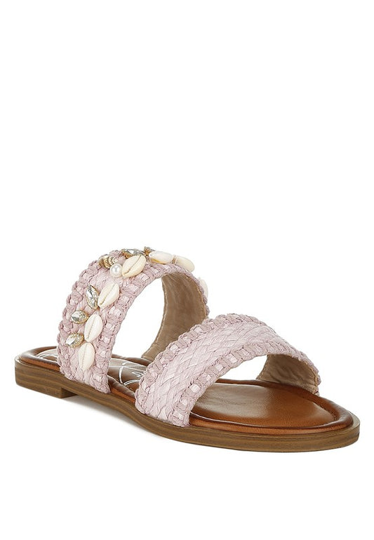 Shellfish Raffia Sandals