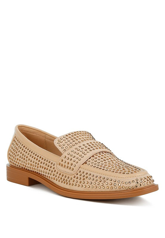 HOBBS Rhinestone Studded Loafers