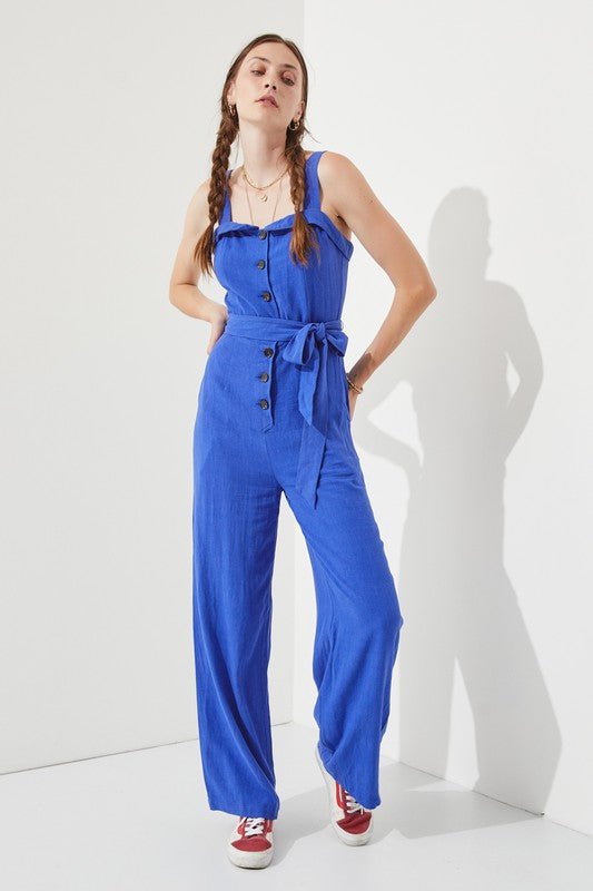 Jade By Jane Plus Size - Sleeveless Jumpsuit