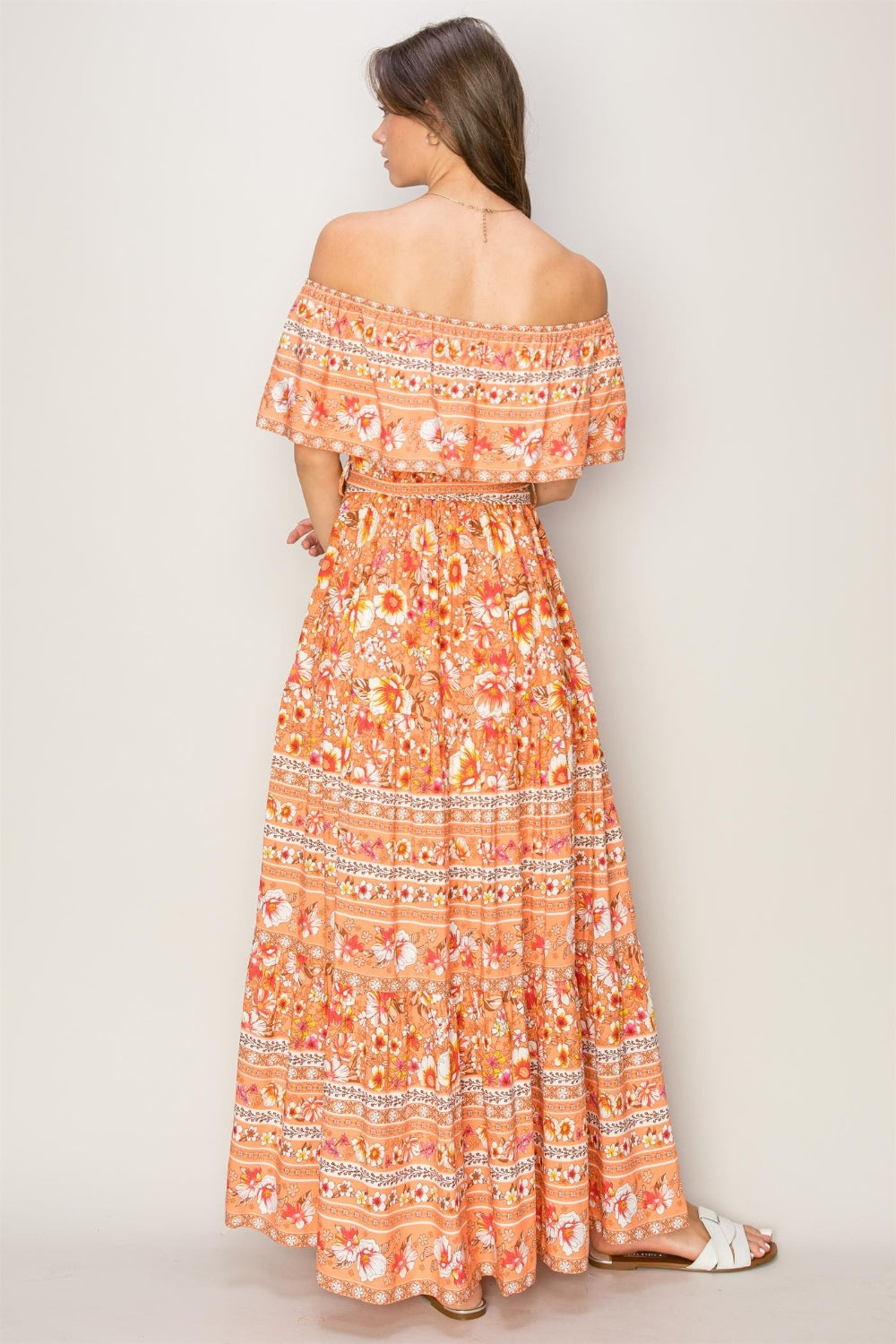 HYFVE Floral Off-Shoulder Maxi Dress