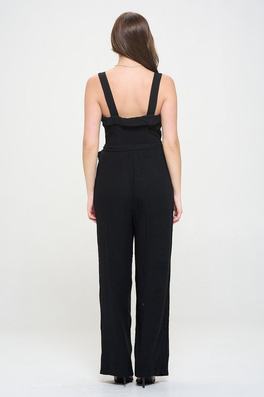 Jade By Jane Plus Size - Sleeveless Jumpsuit