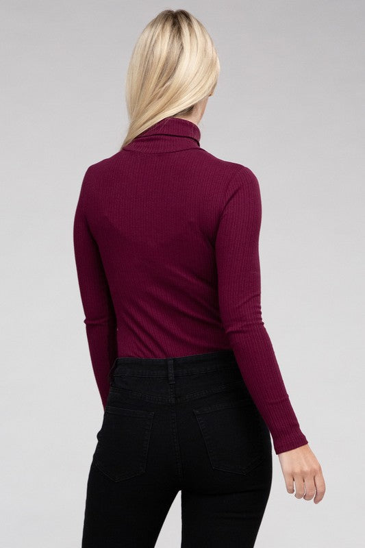 Ambiance Apparel - Long-Sleeve Turtleneck Bodysuit