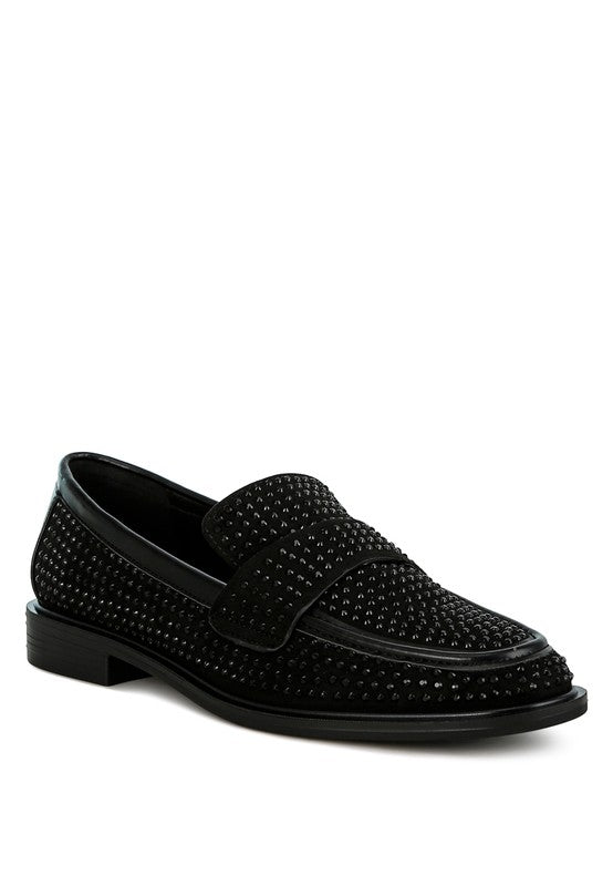 HOBBS Rhinestone Studded Loafers