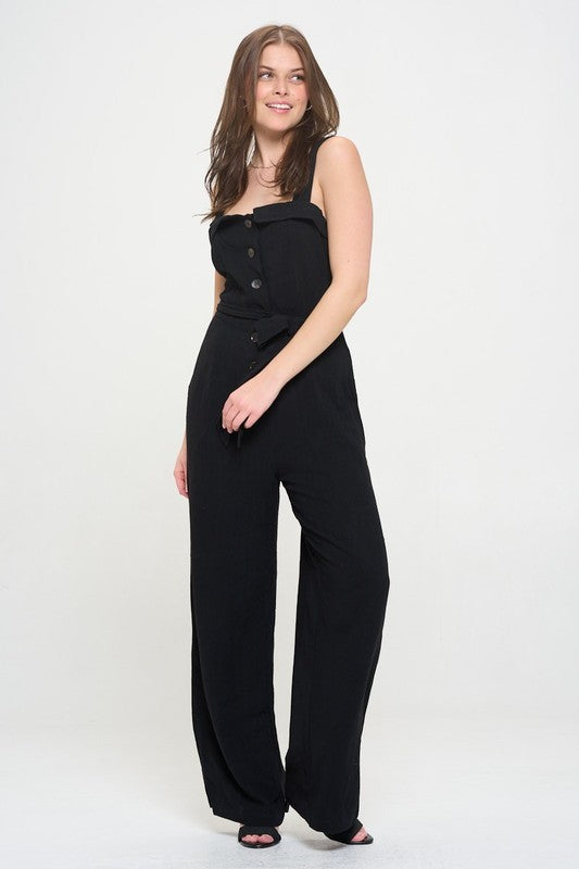 Jade By Jane Plus Size - Sleeveless Jumpsuit