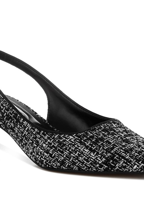 ZEHRA Boucle Slingback Pumps