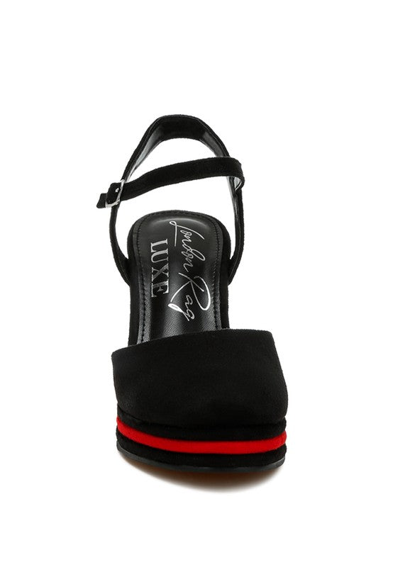 MANIFEST Dual Tone Wedge Sandals