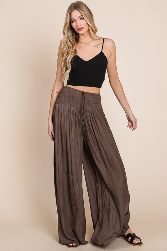 Jade By Jane Plus Size - Ruche Waisted Resort Pants