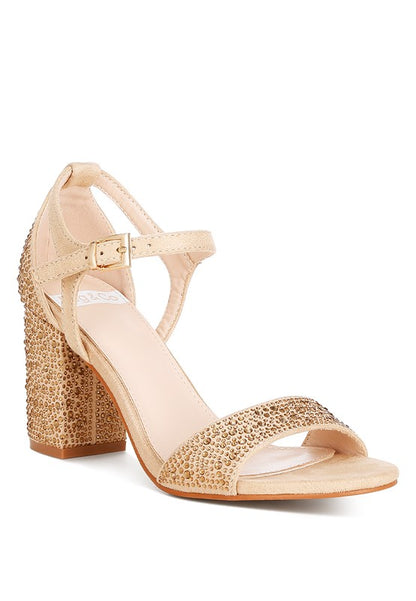 NAVOLI Rhinestone Embellished Sandals