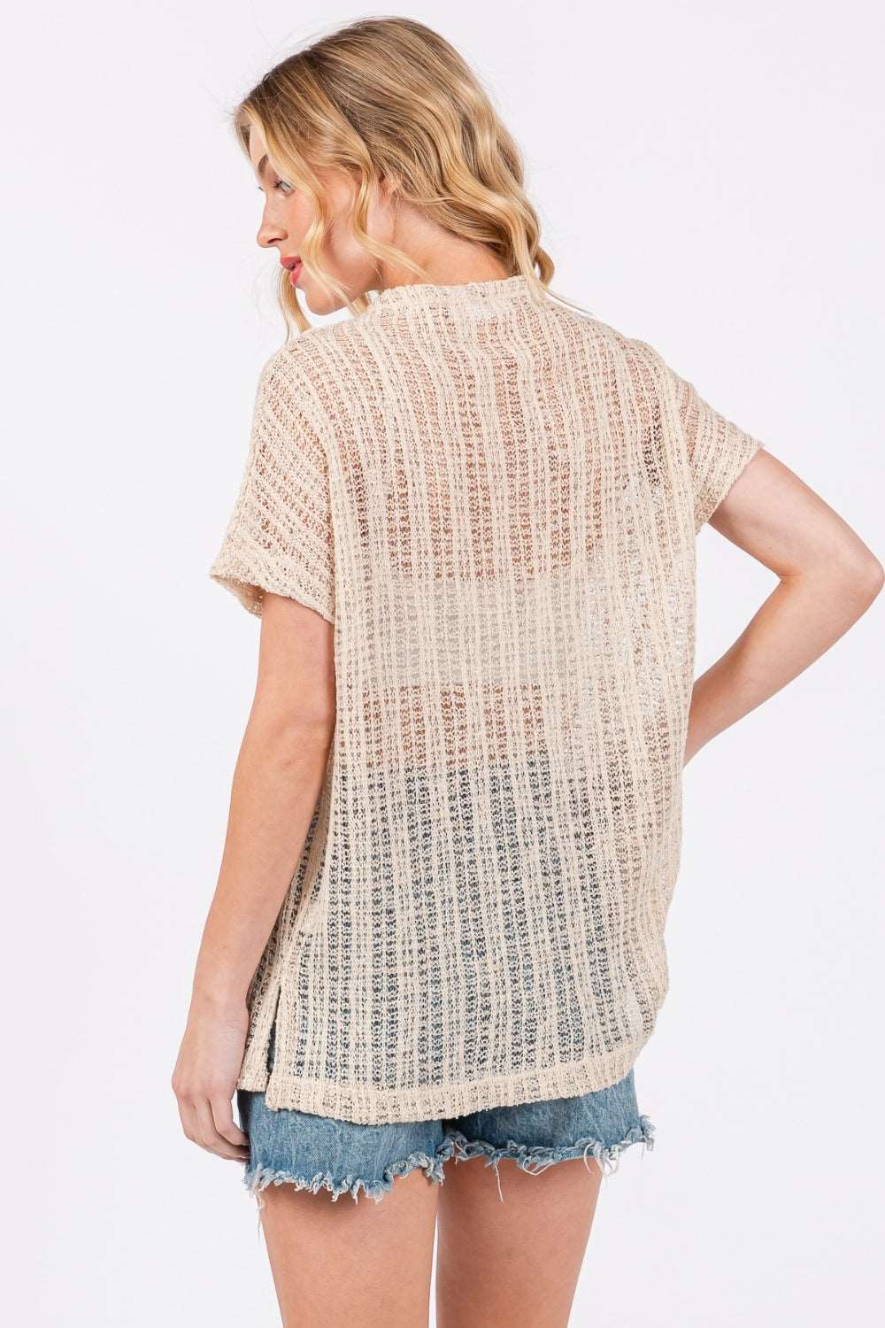 Crochet Mock Neck Cover Up