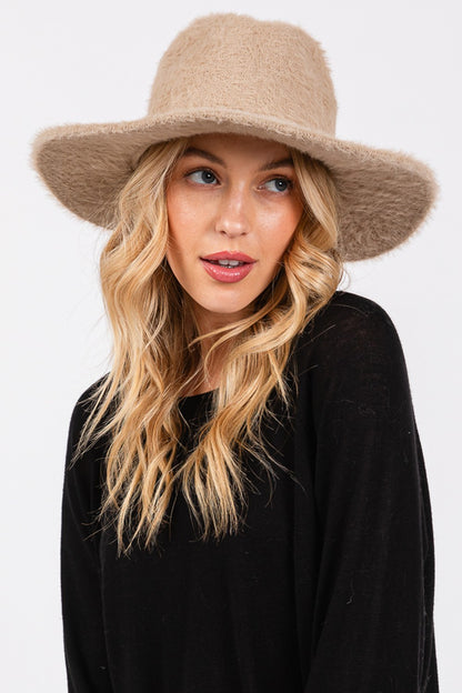 Fuzzy Winter Fedora Hat