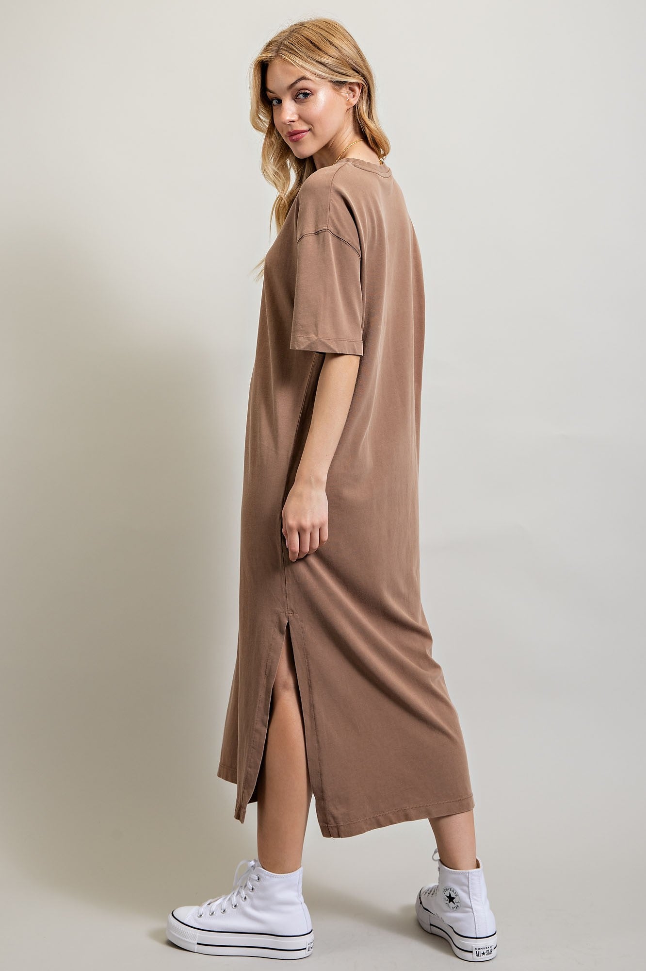 Sweet Generis - Vented Heavy Cotton Washed Dress