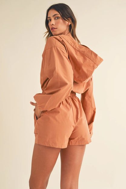 MABLE - Snap Down Hooded Romper